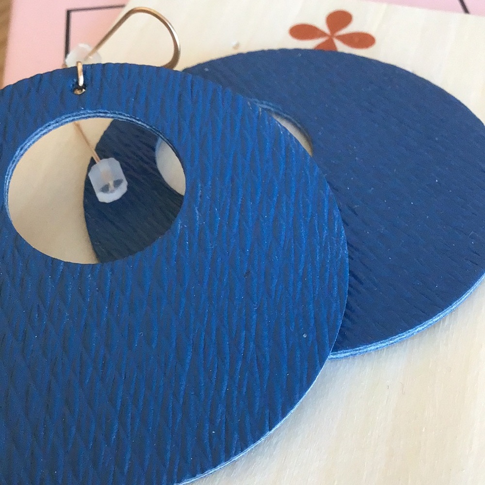 New Leather Nova Gold Hardware Nickel & Suede Blue - Picture 4 of 4